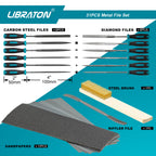 LIBRATON 31PCS Metal File Set, Metal Files, 12 Needle Files