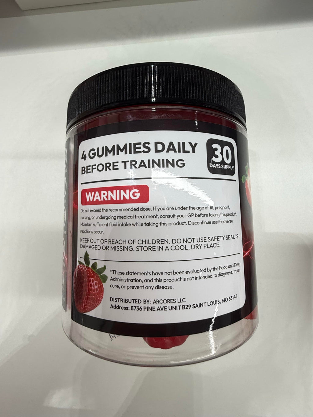 Creatine Monohydrate Gummies 9000mg for Men & Women, Creatine Gummies Pre Workout Creatine Chews for Muscle Growth, Strength & Energy, with L-Taurine, Sugar Free, Vegan, 2 Pack, Strawberry Flavor