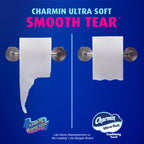 Charmin Ultra Soft Cushiony Touch 2-Ply Toilet Paper, 18 Family Mega Rolls = 90 Regular Rolls, White