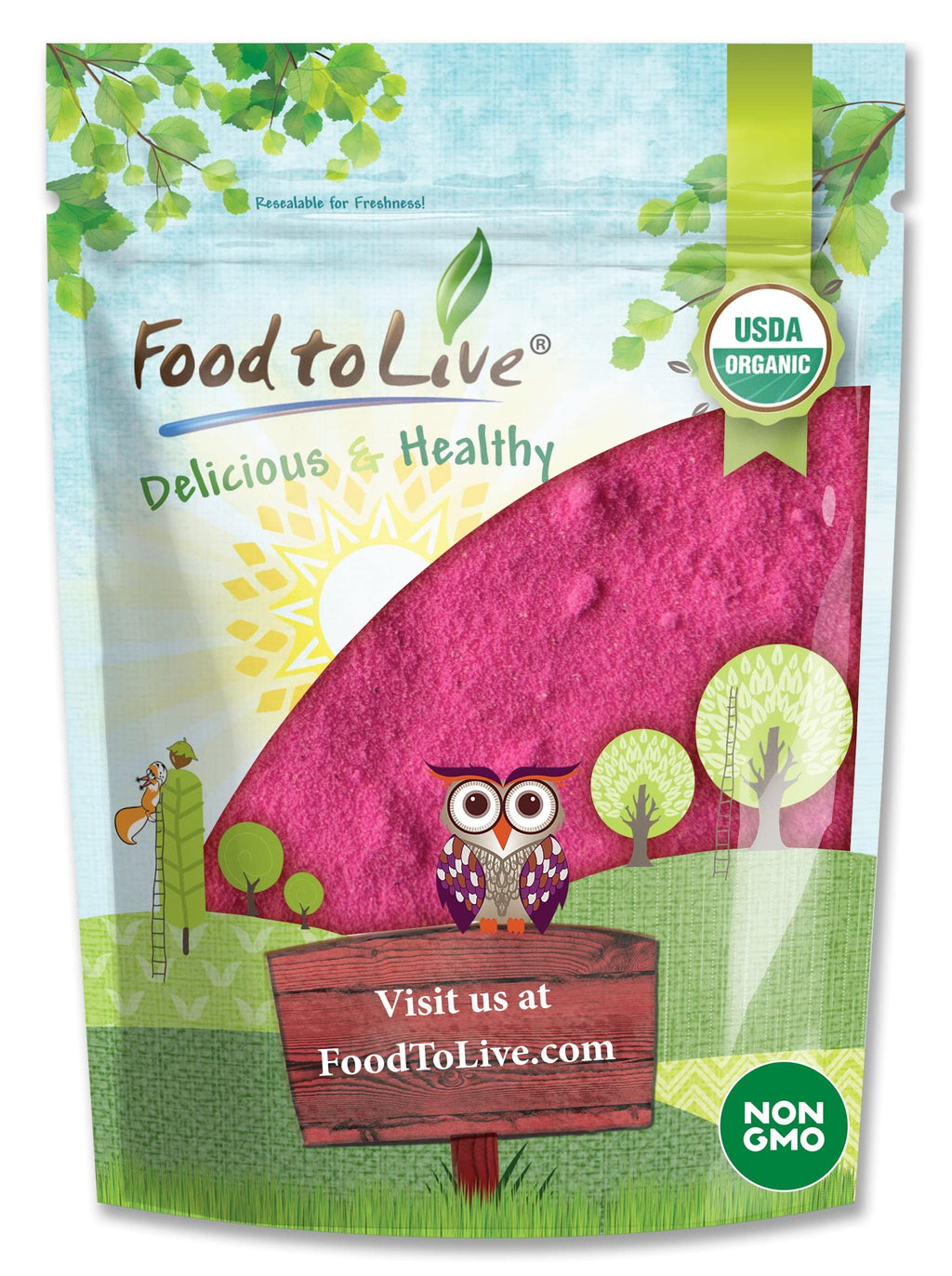 Food to Live Organic Dragon Fruit Juice Powder, 12 Ounces – Non-GMO, Powdered Red Pitaya, Vegan, Bulk. Contains Maltodextrin. Rich in Antioxidants, Fiber, Vitamin C. Perfect for Shakes, Smoothie Bowls