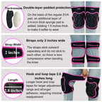 Men/Women Knee Pads with Adjustable Flexible Foam Pad, Rose Red L (1 Pair)