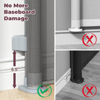Cideny Retractable Baby Gate for Stairs & Doorways, Dog Gate Indoor Outdoor