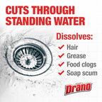 Drano Max Gel Drain Clog Remover & Cleaner, Fast-Acting to Unclog Standing Water & Remove Hair, Grease & Food Blockages, Safe for all Pipes & Septic, Kitchen Sinks, Bathroom Showers, 80 Oz, 2 Pack