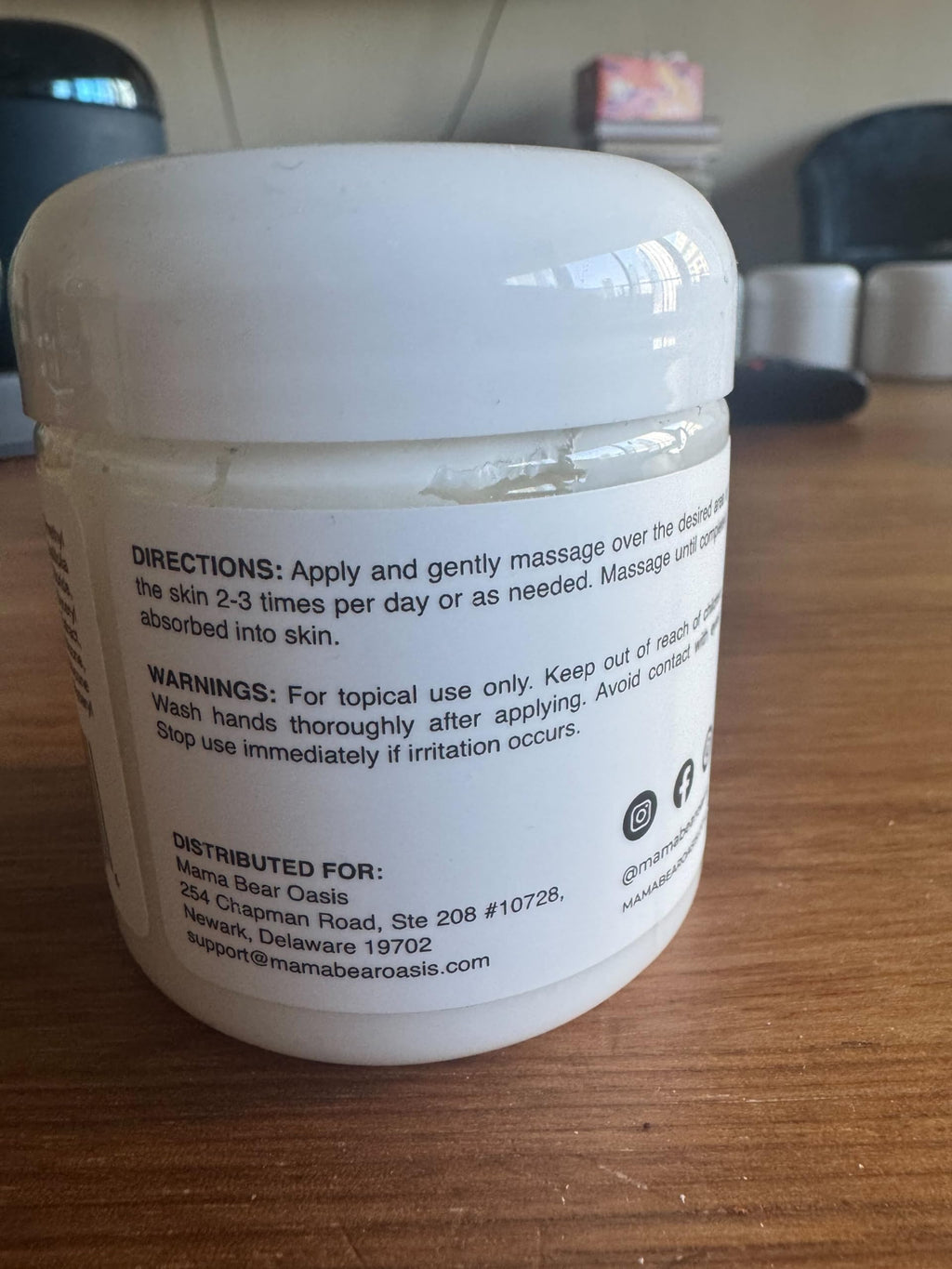 Mama Bear Oasis Lotion - Magnesium Cream - Lavender Magnesium Lotion for Foot, Hands, Legs, Toes Includes Arnica, Vitamin B6, Aloe Vera, MSM (Pack of 1)