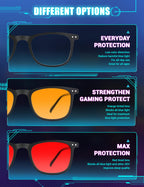 TIJN Sleep Glasses for Blue Green Light Blocking Dual AR Coatings Amber Lens for Computer Gaming Screen Fatigue & UV Protection