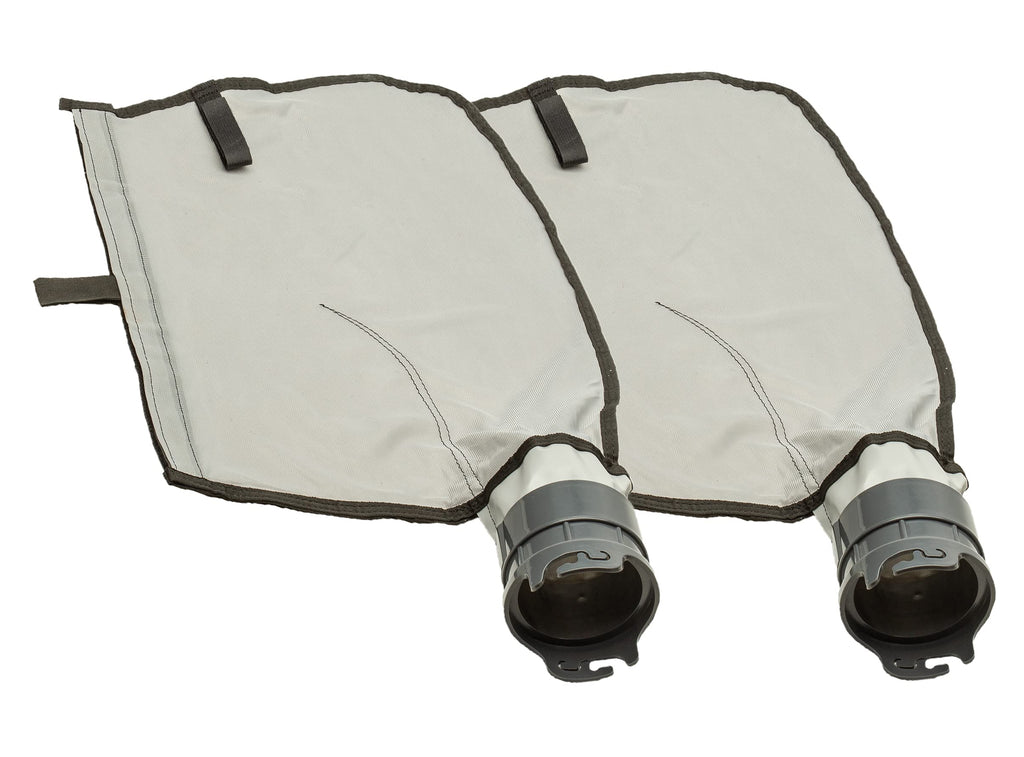 ATIE Pool Cleaner Gray Fine Mesh Bag with Hook and Loop Fastener Enclosure for Pentair Kreepy Krauly Legend, Platinum Pool Cleaner Debris Bags 360009/EU16G with Snaplock - Gray (2 Pack)