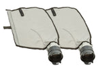 ATIE Pool Cleaner Gray Fine Mesh Bag with Hook and Loop Fastener Enclosure for Pentair Kreepy Krauly Legend, Platinum Pool Cleaner Debris Bags 360009/EU16G with Snaplock - Gray (2 Pack)