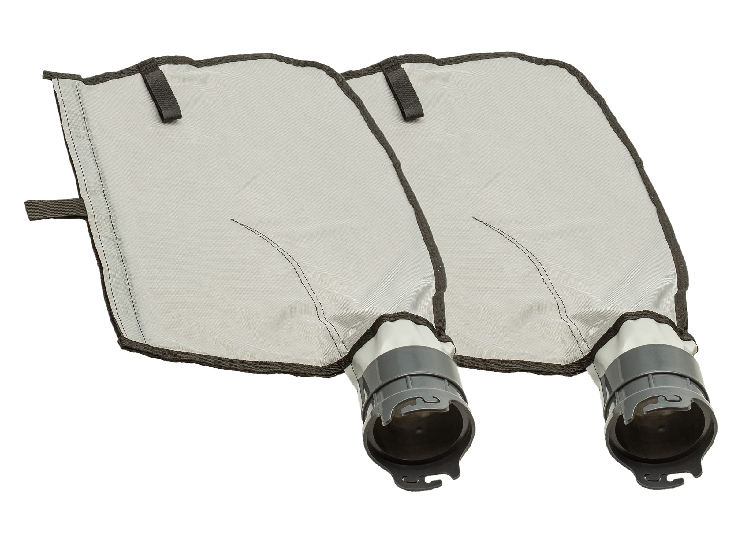 ATIE Pool Cleaner Gray Fine Mesh Bag with Hook and Loop Fastener Enclosure for Pentair Kreepy Krauly Legend, Platinum Pool Cleaner Debris Bags 360009/EU16G with Snaplock - Gray (2 Pack)