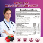 120 CT Magnesium Glycinate Gummies 1000 mg for Women and Men, Magnesium Malate & Taurate Supplements for Sleep, Body Support and Relaxation, Sugar Free, Vegan, Raspberry BlackBerry Blueberry Flavor