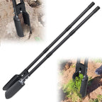 Post Hole Digger Tool, Heavy Duty Post Hole Digger with 55 Inch Handle, Dual Sharp Blades for Soil Plugging, Digging, Cultivating, Weeding, Manual Post Hole Digging Tool Garden Shovel