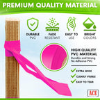 ACE Supply Orange Flagging Tape - 2 Pack - 1-3/16 Inch Width, 150 Ft Length, 2 Mil - Non-Adhesive Survey Tape - Tree Marking Ribbon, Surveyors Ribbon