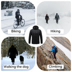 CHANGEOWN Heated Jackets for Women & Men, Dual-Control 15 Heating Zones Unisex Heating Jacket Coat with Battery, 3 Heating Levels Windproof & Waterproof Heating Jacket for Winter Outdoor, Medium