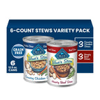 Blue Buffalo Blue's Stew Variety Pack Wet Dog Food, 12.5 oz, 6 ct