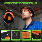 Aolamegs Hard Hat Sweatband - 5pcs Washable Hard Hats Sweat Bands,Flame Retardant Cotton Construction Hardhat Liners for Men,3-Layer Welding Helmet Sweatband,Hard Hat Accessories for Welding Headgear