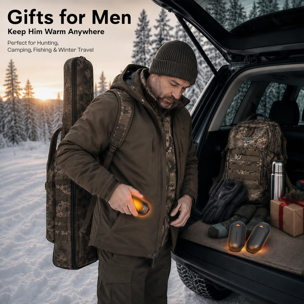 POMPONGO Hand Warmers,20H Heat,Rechargeable, Heat On Demand, 2 Pack