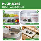 ORIX Refrigerator Deodorizer 10 Pack — Activated Charcoal Odor Absorber