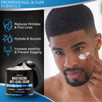 Mens Face Moisturizer Cream - Anti Aging & Wrinkle Cream - Face Moisturizer For Men with Collagen, Retinol, Peptides, Jojoba Oil - Facial Skin Care & Eye Lotion - Day & Night - 4.2 OZ