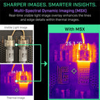 Flir One - Thermal Imaging Camera for iOS Smartphones (iPhone 15 and Newer w/USB-C), 240x180 Super Resolution (80x60 Native IR)