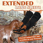 HANDLANDY 24 Inches Animal Handling Gloves, Bite Proof for Cat Dog Handling