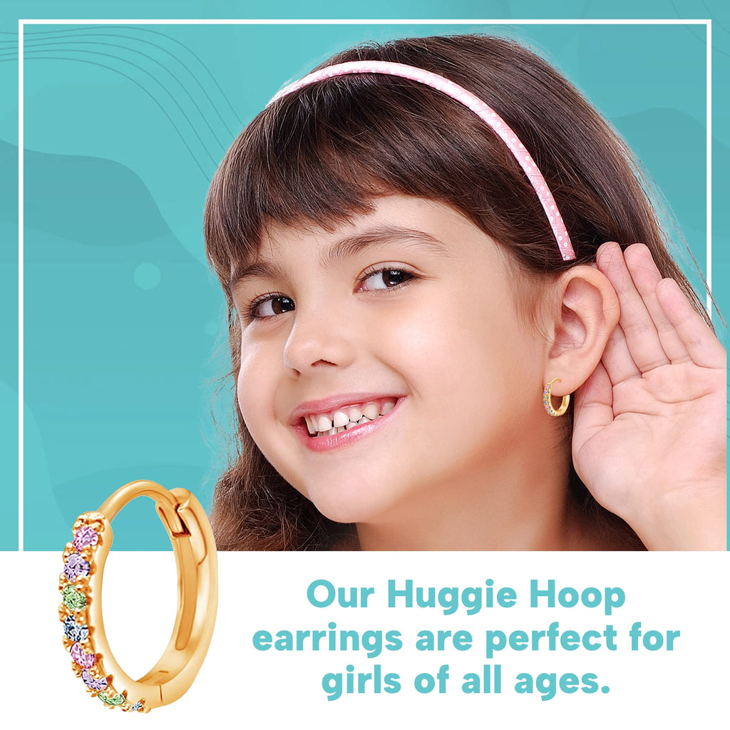 Chanteur Hypoallergenic Earrings For Girls | Small Hoops | Girl Earrings | Huggies For Girls | For Teen Girls | Small Hoop Earrings for Women | Kids Earrings