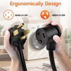 1.5FT 3 Prong to 4 Prong Dryer Adapter, Old Dryer to New House Conversion