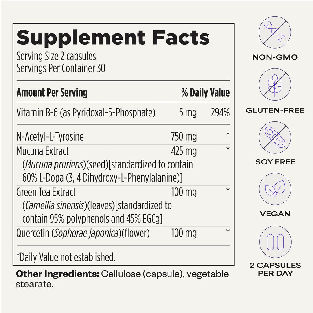 Suppgrade Labs Motivation 101 by Dave Asprey | Targeted Dopamine Support for Drive + Mood | Supports Focus, Memory, Learning, Balanced Moods, and Positive Mental Outlook | 30 Day Supply