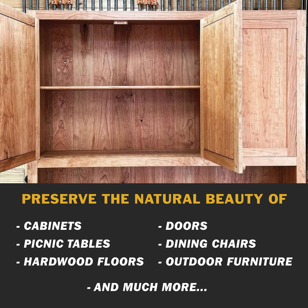 Walrus Oil - 100% Pure Tung Oil, Wood Finish for Any Woodworking Project, Natural, VOC-Free. 128oz / 1 Gallon Jug