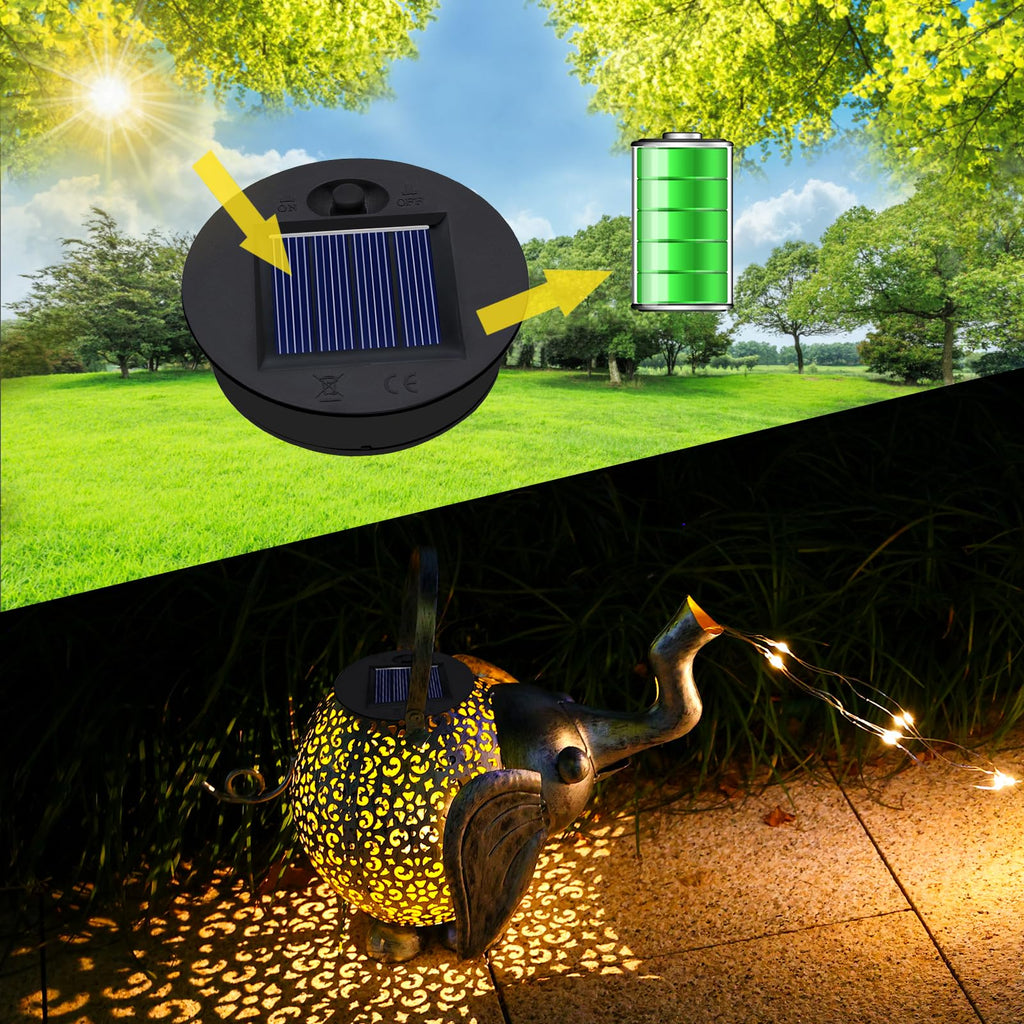 Solar Lights Replacement Top 2 Pack - 2.76 Inches Outdoor Replacement Solar Light Parts, LED Solar Lantern Light Lids, Waterproof Solar Lights Replacement Top Kit for Outdoor DIY Hanging Lanterns