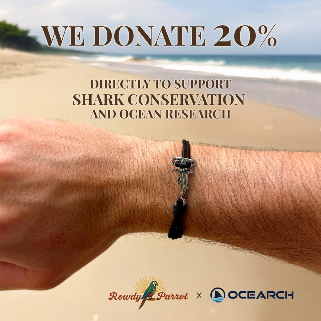 Rowdy Parrot FlexTech Animal Tracking Rope Bracelet - Supports OCEARCH Ocean Conservancy - One Size Fits All - Waterproof, Sweatproof, Sunproof