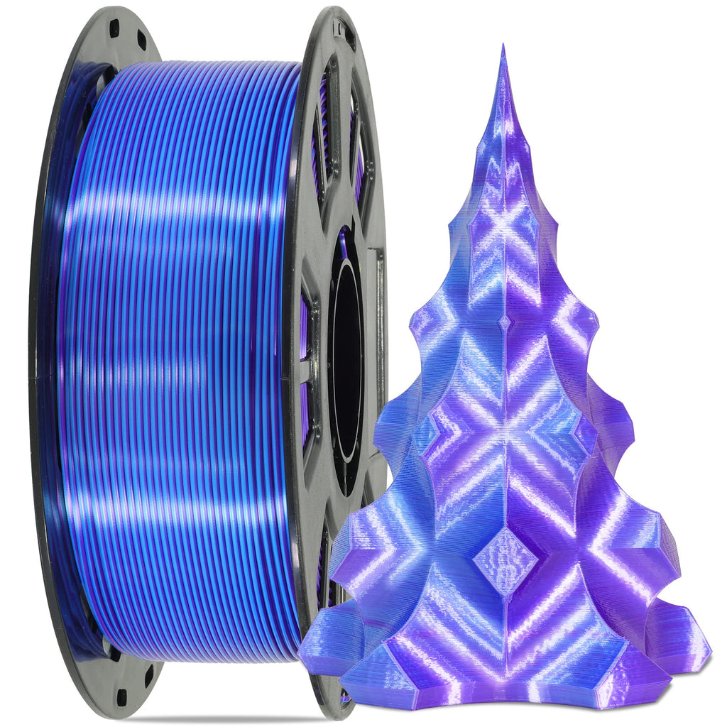 Metallic Gold/Silver/Bronze 3D Printer PLA Filament Bundle, 1.75mm+/-0.03mm Widely Compatible, Each Spool 0.5kg, Total 1.1kgs, with One 3D Print Stick Tool Mika3D
