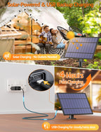 Larkvue 50FT(2x25FT) Solar String Lights Outdoor with Remote, Waterproof Dimmable 3 Modes Patio Lights with 20+2 LED G40 Bulbs for Cafe Bistro-Black