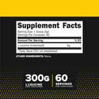 Primaforce L-Leucine (300 Grams | 60 Servings) - Pure L-Leucine Powder, 5 Grams Per Serving