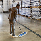 Nine Forty Industrial-Grade 60x5 Cotton Dust Mop Head Refills, Perfect Replacement for Busy Home, Gym, Industrial and Commercial Spaces, Heavy-Duty Mop for Janitorial & Housekeeping Needs - 1 Pack