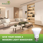 Bioluz LED PAR20 5000K Daylight LED Bulbs, 90 CRI, Dimmable LED Light Bulb, 5.5W = 75W Replacement, E26 Standard Base, 40° Beam Angle, UL Listed, Dimmable Light Bulbs, Incandescent Light Bulbs, 10Pk