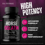 IDEAL PERFORMANCE Horse Gelatin Capsules, HorseGelatin Pills Reviews (60 Capsules)