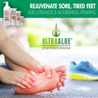 Miracle Foot Repair Cream, 4 oz Repairs Dry Cracked Heels and Feet, Diabetic-Safe, 60% Pure Ultra Aloe Moisturizes, Softens, and Repairs, Relief from Discomfort of Ingrown Toenails (2-Pack)