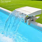 Pool Waterfall Creating Soothing White Noise Sound, Pool Waterfall with Relaxing Sound for Above Ground Pools, Peaceful and Soothing on Hot Days, Power by Filter Pump