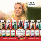 Wild & Organic Korean Red Ginseng Extract Drops - Panax Ginseng Supplement for Immune Support - Liquid Root Tincture for Overall Well-Being - Vegan, Sugar & Alcohol-Free - 2 fl oz