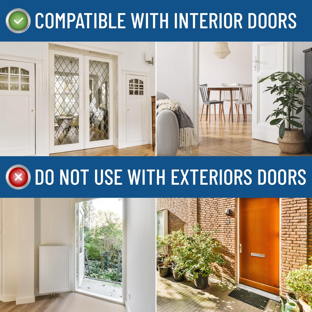Everlasting Comfort Under Door Draft Excluder - Thicker 5cm Foam Strip Blocks 50% More Noise and Wind - Seal Bottom of Doors 76cm to 91cm - Double Sided Interior Door Draught Stopper, Blocker, Guard