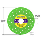 ONEGOTOOL 4-1/2 inch Tile Cutter Diamond Saw Blade for Angle Grinder Porcelain Ceramic Glass Marble Cutting Tools Grinding disc (3pcs)
