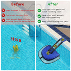 2 Pack Animal Saving Escape Ramp for Pools and Spas, Frog and Animals Saver for The Pool,Floating Ramp Rescues (Blue 2Pack)