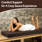 BALAPET Waterproof Sauna Seat Cushion, Thick High-Density Foam Heat Insulation Mat for Sauna Bath House Shower Room, Sauna Accessories for Infrared Sauna Resting(Brown)