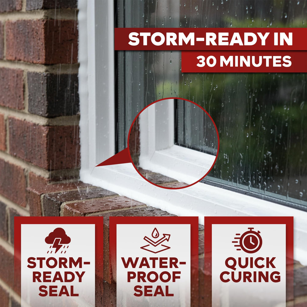 XFasten Clear Silicone Caulk Neutral Cure 10.1 oz (10-Pack) 100% Waterproof Silicone Sealant, Crack and Shrink Resistant, Low Odor, Strong Adhesion Caulking for Kitchen Bath Window Shower Outdoor Use