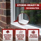 XFasten Clear Silicone Caulk Neutral Cure 10.1 oz (10-Pack) 100% Waterproof Silicone Sealant, Crack and Shrink Resistant, Low Odor, Strong Adhesion Caulking for Kitchen Bath Window Shower Outdoor Use