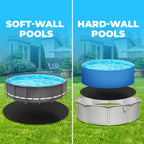 AquaJoyer 24' Round Thicker Heavy Duty Pool Liner Pad for Above Ground Pool, Pool Padding Underlayment for Pool Bottom, Protects Pool Prevents Punctures Weed Barrier Comfortable underfoot