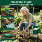Garden Kneeler and Seat Foldable w/ Extendable Legs/Thicken Pad for Seniors