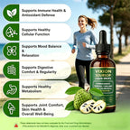 Vixion Soursop Liquid Drops, Vegan, Non-GMO, Easy Dropper for Daily Use, 2 Fl Oz (60 mL) (1pcs)