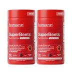 Humann SuperBeets Heart Gummies - Beet Gummy with Heart-Healthy Energy Support, Grape Seed Extract & Beetroot Powder, Zero Sugar - Strawberry Flavor, 120 Count
