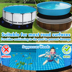 Svepndic 12ft Thickened Round Pool Liner Pad for Above Ground Swimming Pools,Swimming Pool Ground Cloth Above Ground Pool Mat Under Pool Floor Padding,Pool Equipment Pad