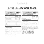 Sakara Beauty Water + Detox Water Drops, 60 Servings - Trace Mineral Drops & Chlorophyll Liquid Drops, Liquid Magnesium, Chloride, Sodium, Potassium, Boron Supplements, Liquid Chlorophyll Drops